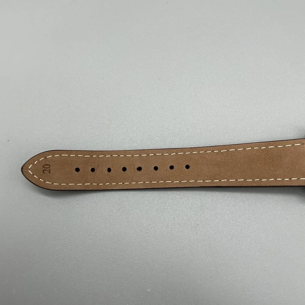 Fossil PR-5164 Mens Watch 43mm Backlight Date Brown Leather New Battery